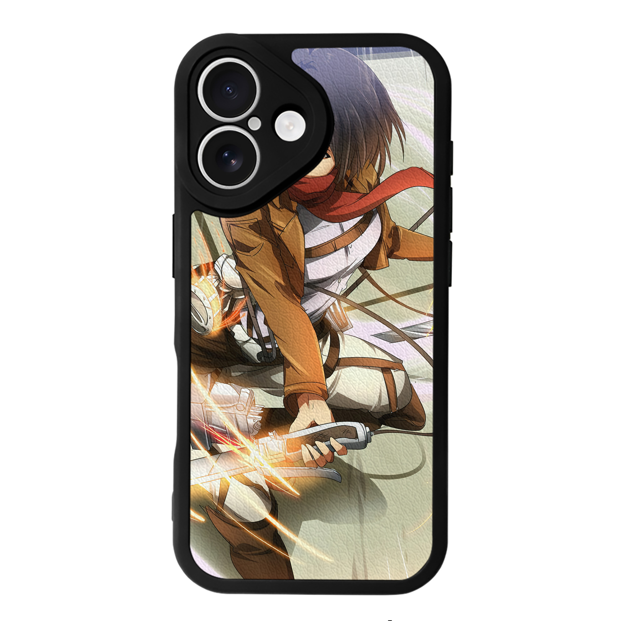 （画像用） 進撃の巨人 Attack on Titan 【iPhone 16シリーズ対応】シリコンスマホケース（レザー調） 材質：シリコン